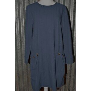 Emory Rose Blue Navy Dress With Pockets Loose Fit, So Cute!! Sz M